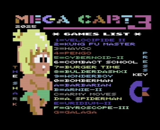 MegaCart3 GAMES cart Comodore